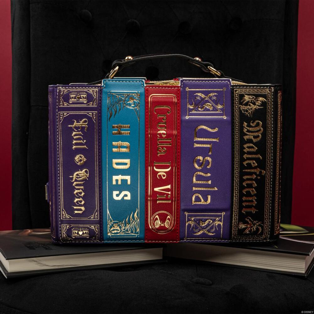 sold out Loungefly Disney Stitch Shoppe Villain Books Crossbody Bag Purse SEALED